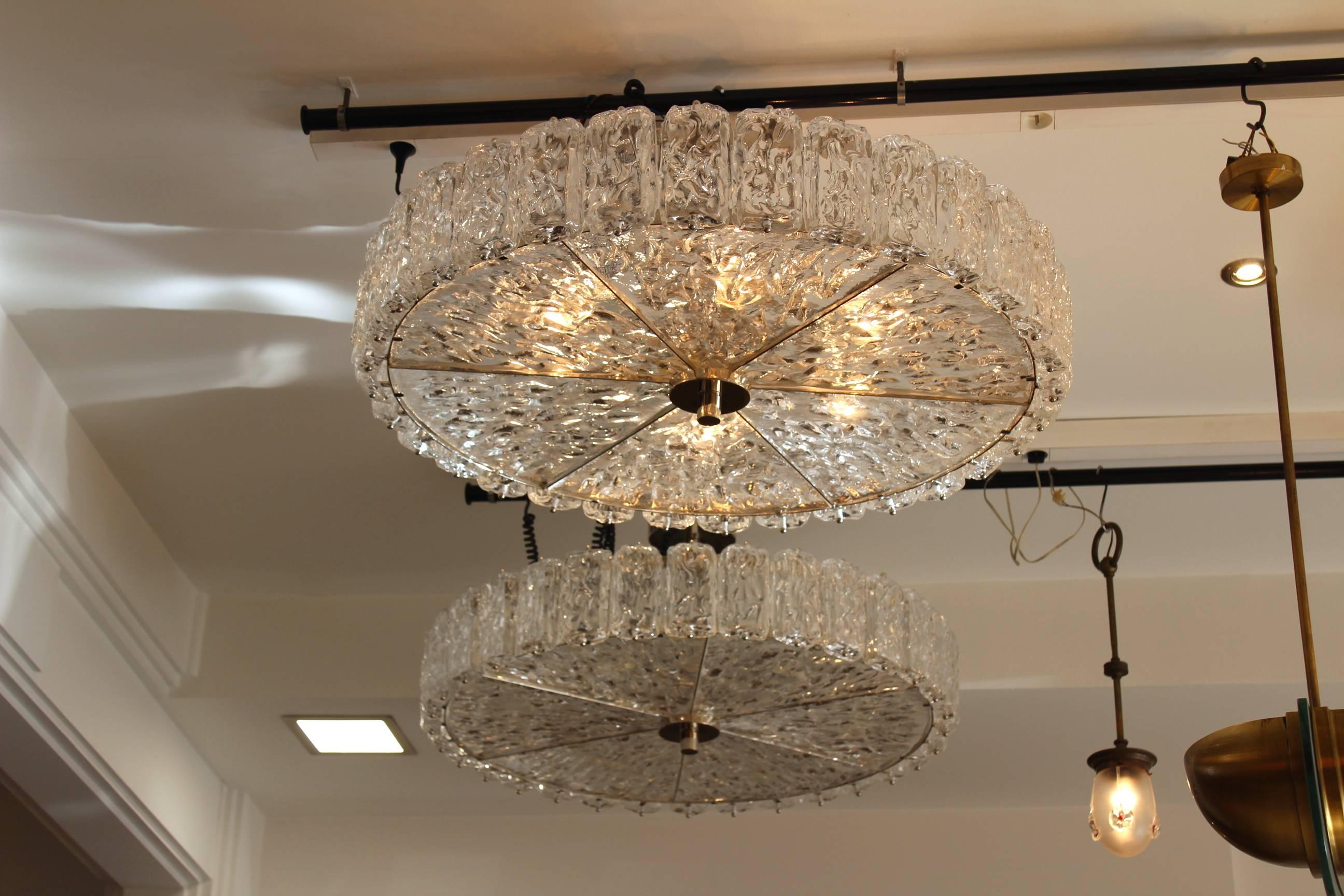 Fantastic Pair of Barovier Style Murano Chandelier For Sale 1