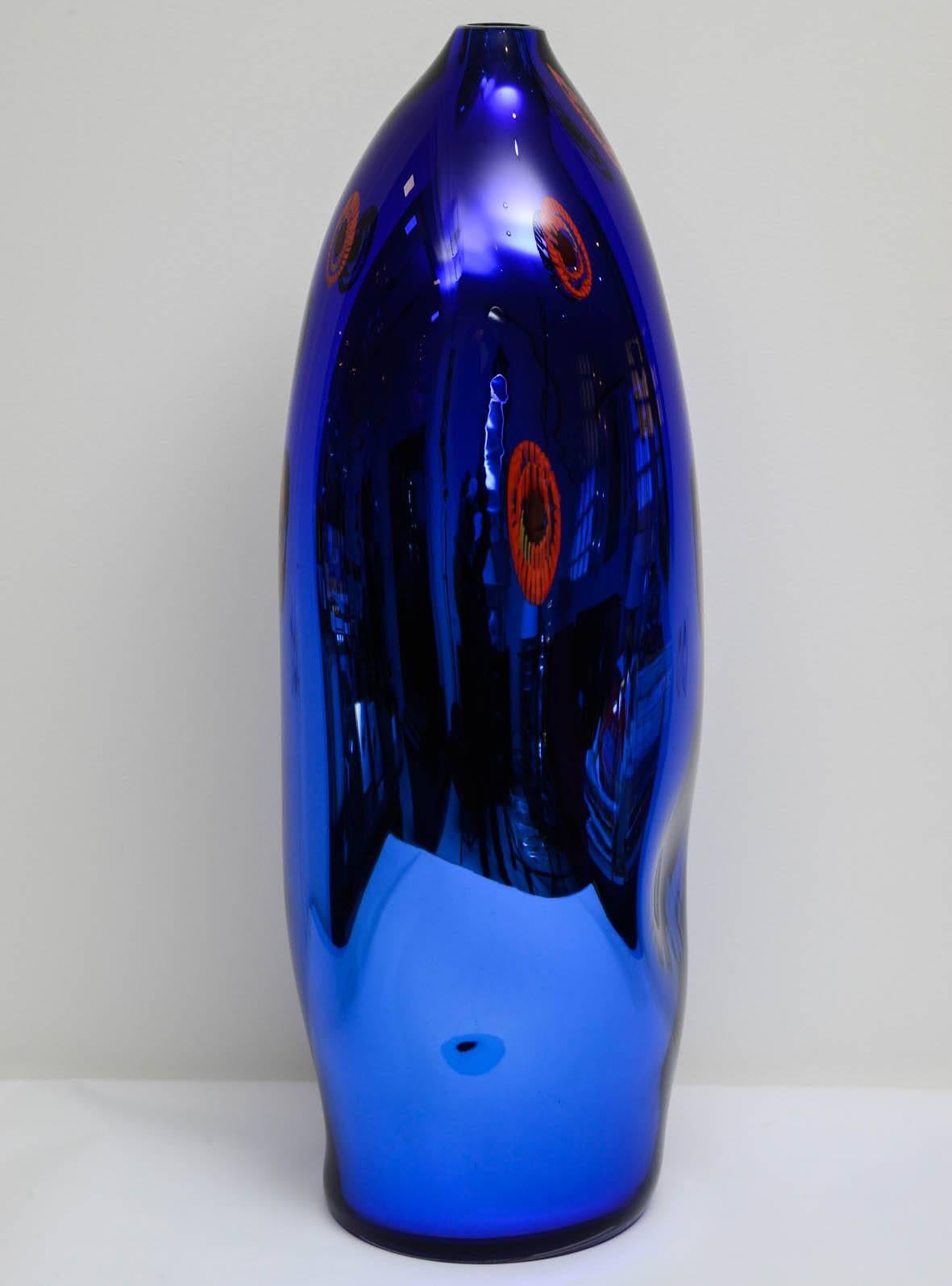 Spectacular Murano Glass Vase by Davide Dona, Unique Piece In Excellent Condition In Saint-Ouen, FR
