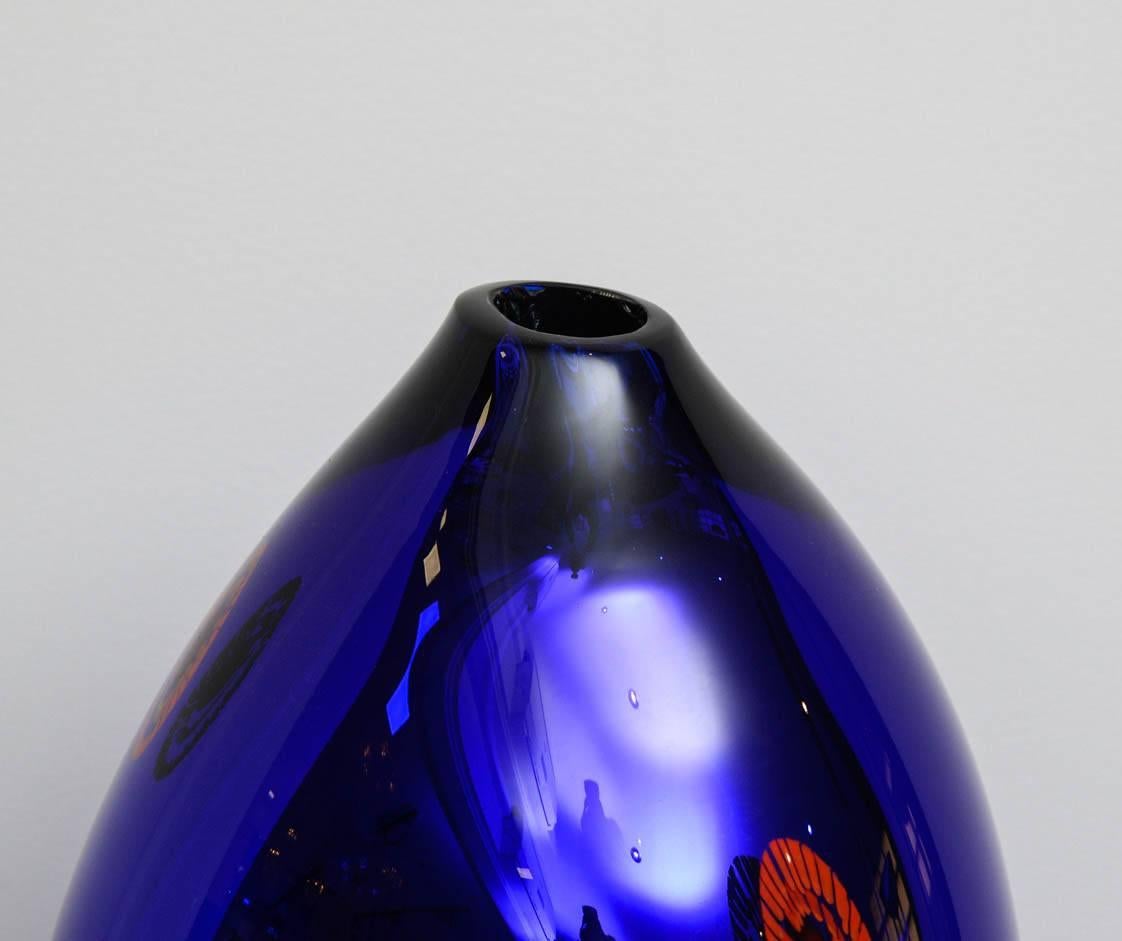 Spectacular Murano Glass Vase by Davide Dona, Unique Piece 1