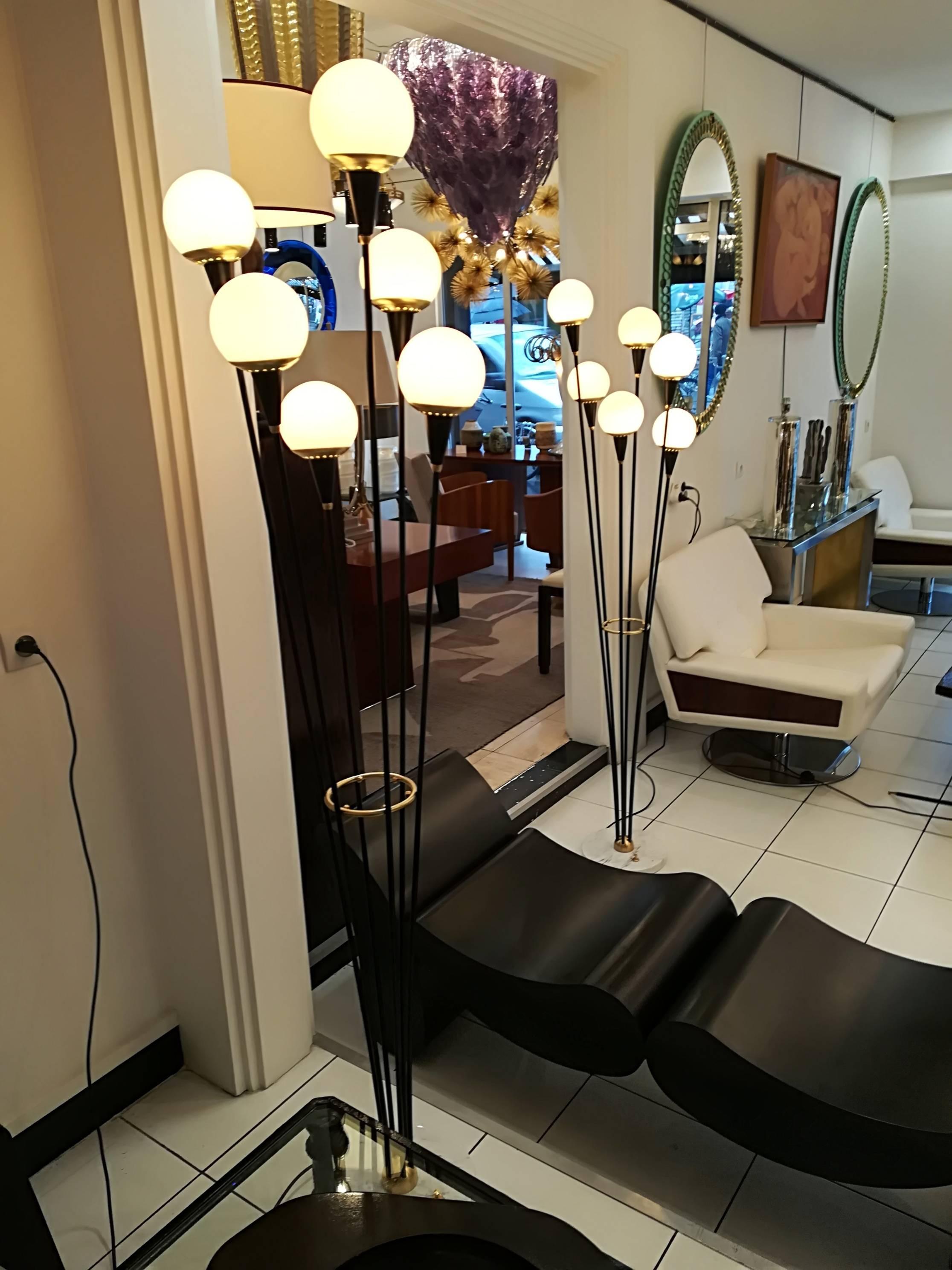 Italian Six-Light Floor Lamp For Sale 1
