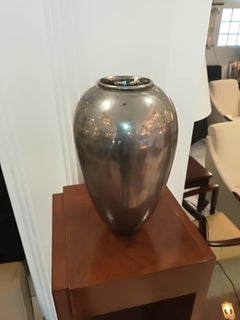 D.I.M. Art Deco Silver Plated Vase Circa 1930