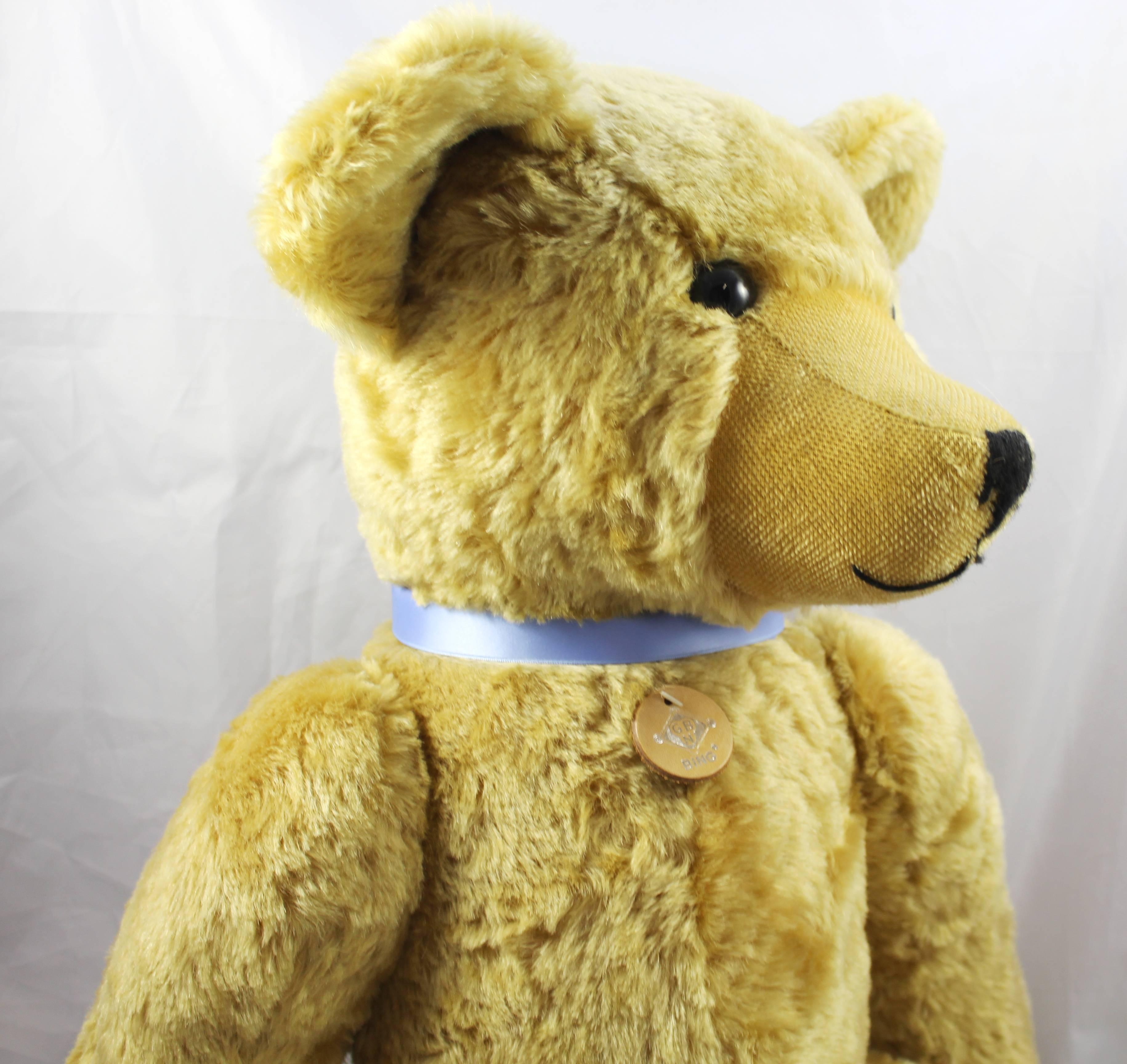 Bing Classic Collection Limited Edition Golden Teddy Bear In Excellent Condition In Worcester, Worcestershire