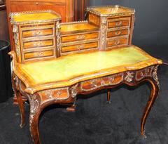Fine French 19th Century Inlaid Bonheur du Jour Desk