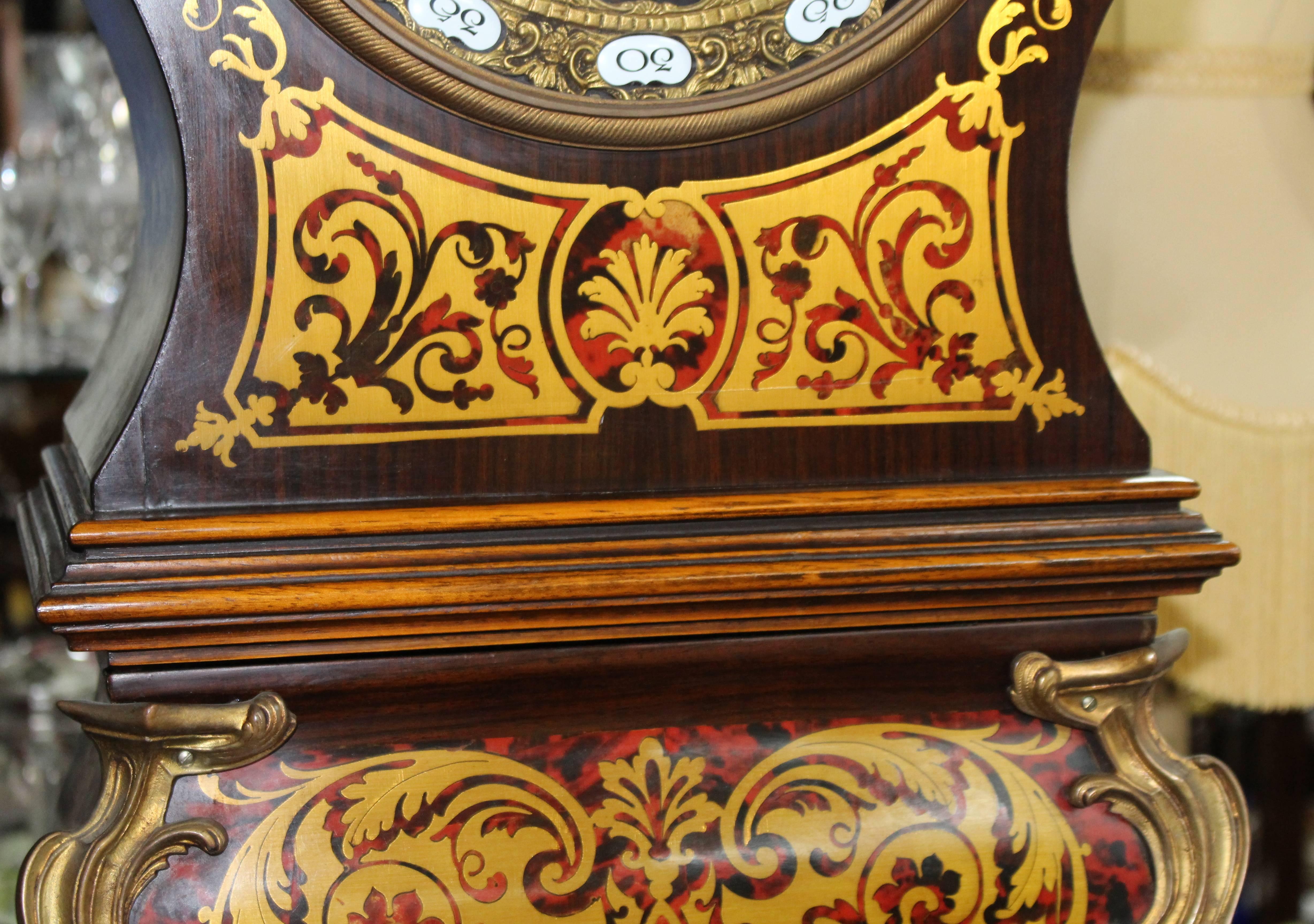 Handsome French Boulle Style Longcase Clock 2