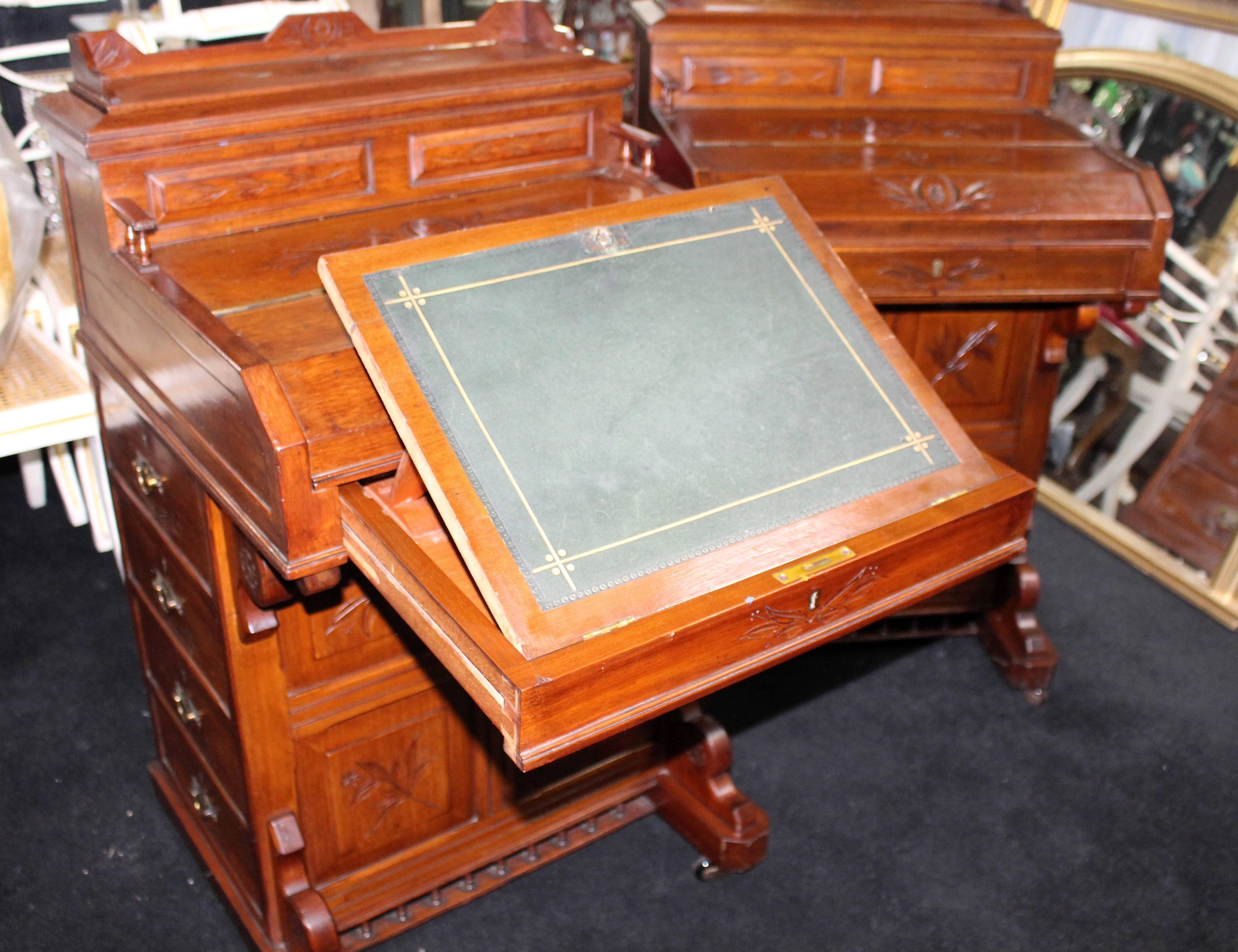 Pair of Late 19th Century 'Jack-in-the-box' Davenports 2
