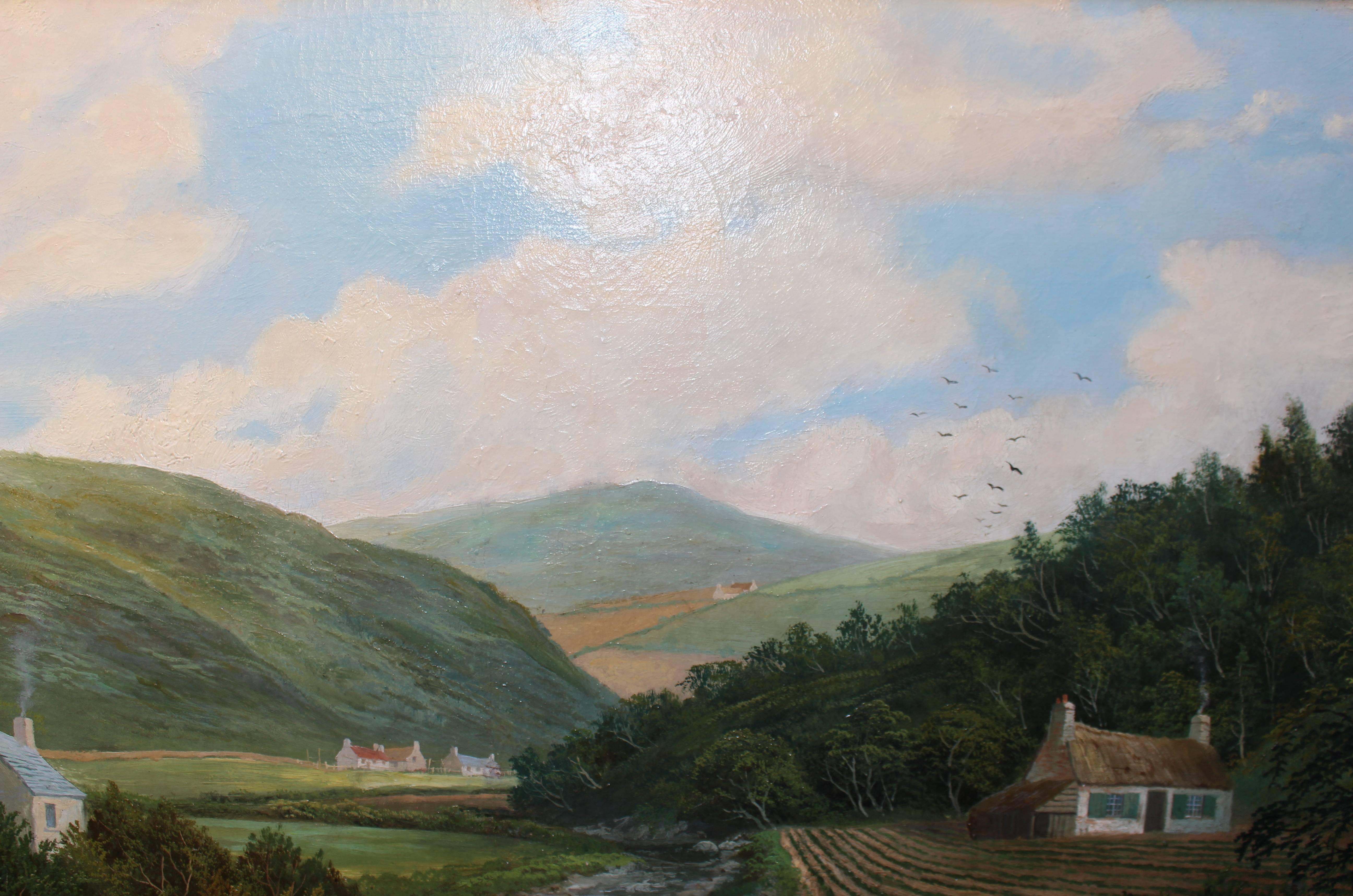 19th Century Albert Dunnington, Irish, Landscape Oil on Canvas