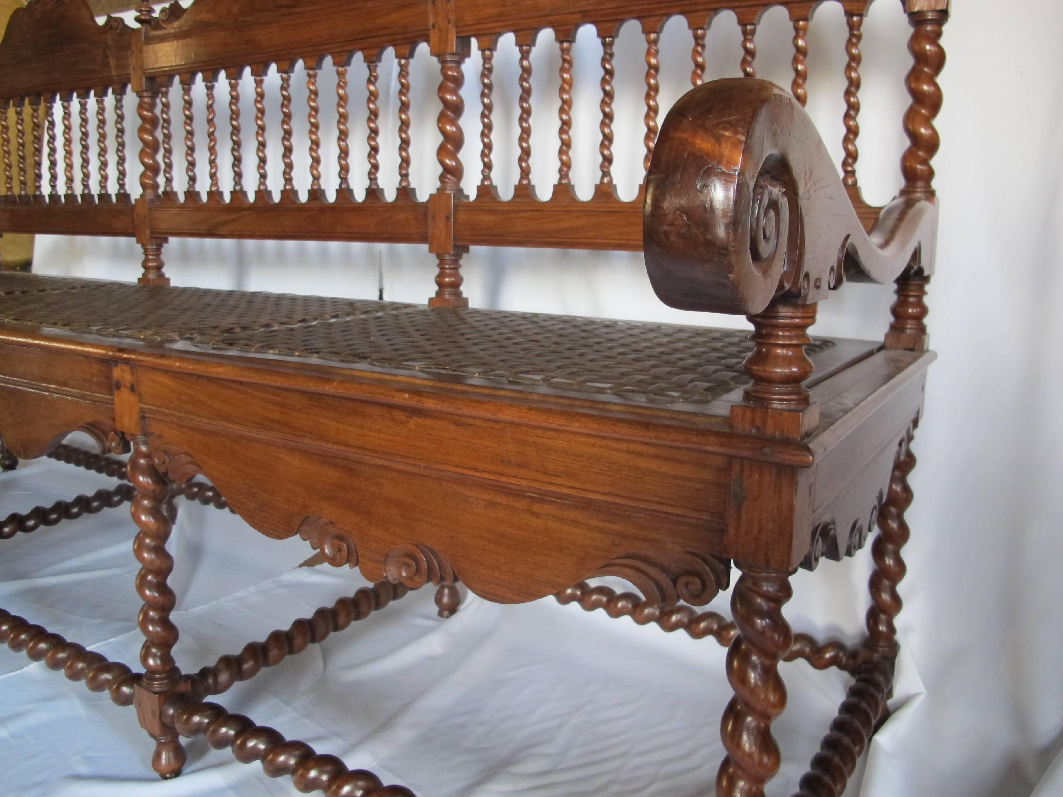 Important Dutch Colonial Bench Batavia, circa 1740 For Sale at 1stDibs