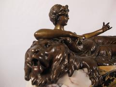 Art Nouveau Art Deco marble Mantelclock
