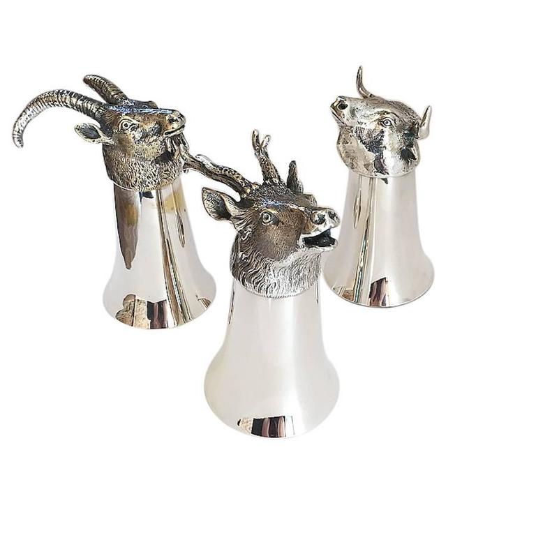 Silver Stirrup Cup For Sale at 1stDibs