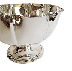 English Fluted Silver Bowl