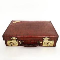 English Crocodile Attache Case, 1910