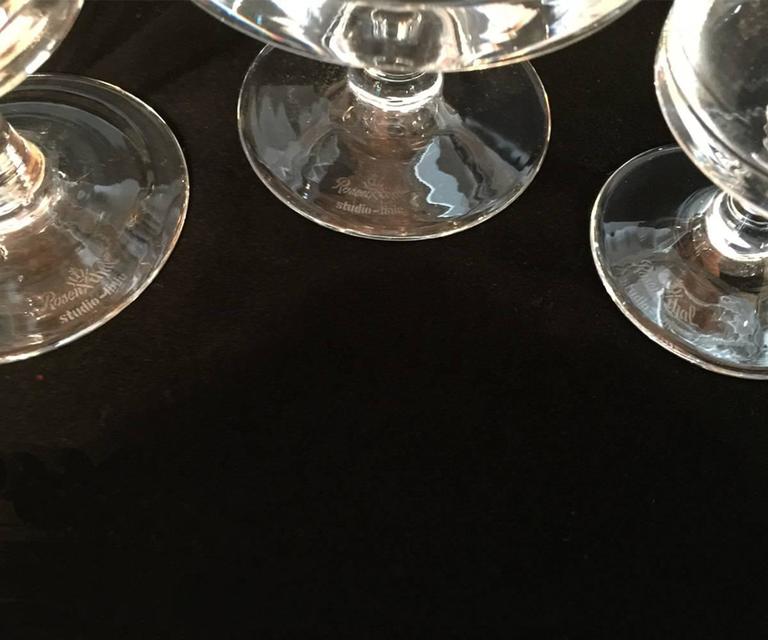 100 Piece Signed Rosenthal Crystal Stemware For Sale at 1stDibs