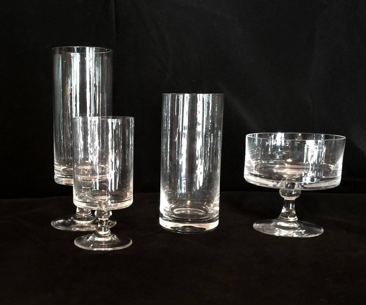 100 Piece Signed Rosenthal Crystal Stemware For Sale at 1stdibs