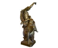 Ancienne Sculpture en bronze signée par Emile-Picault