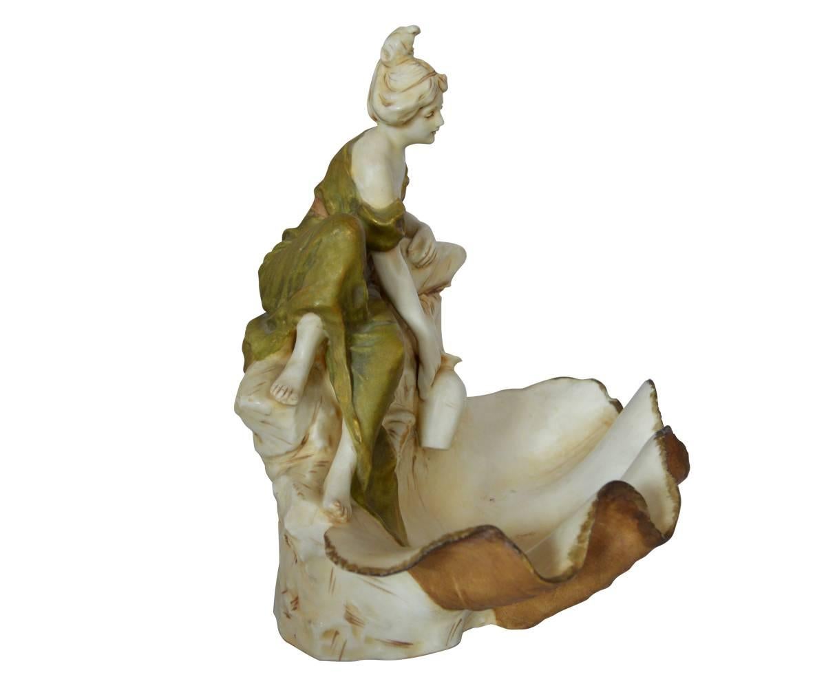 European Antique Royal Dux Porcelain Figurine