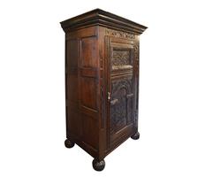 Antique 17th Century Confiturier or Single Door Armoire
