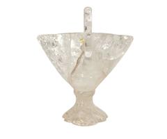 Large Solid Rock Crystal Bowl with Handles