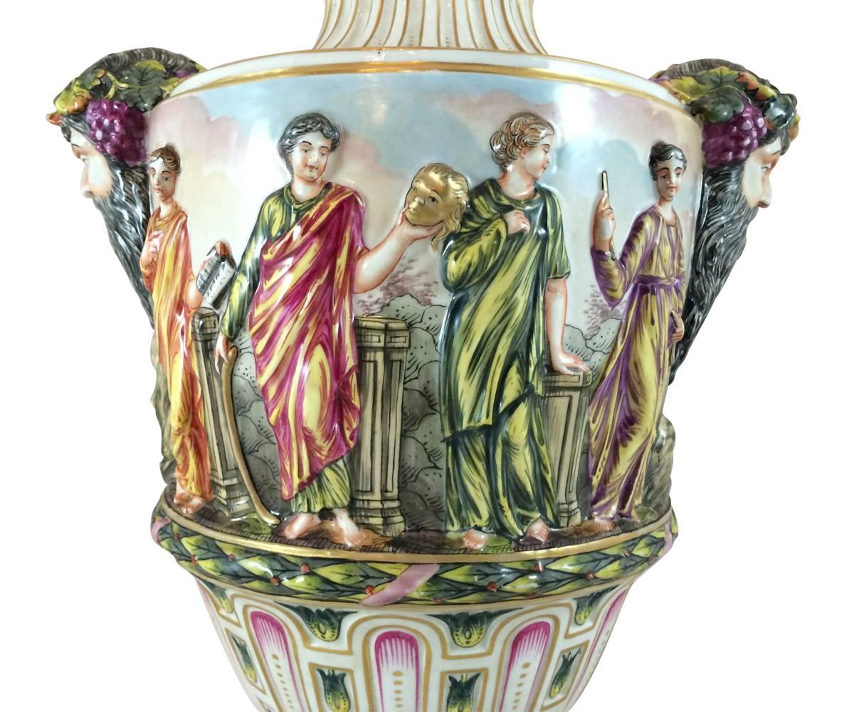 urn vase with lid