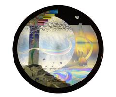 Immense Signed and Dated Backlit Kinetic Modern Art Picture
