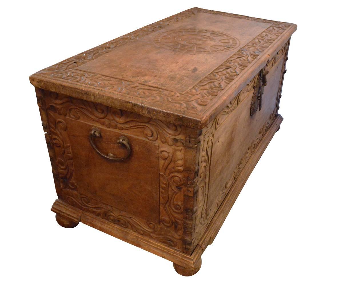 carved hope chest
