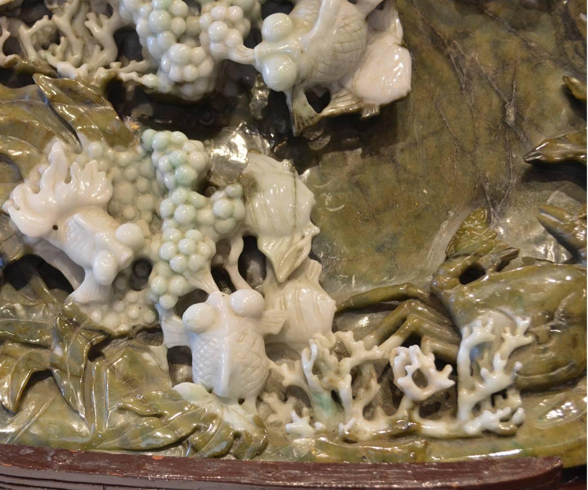 Carved Very Large Chinese Jade Carving For Sale