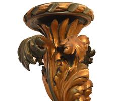 18th Century Large Gilt Hand-Carved Wall Sconce