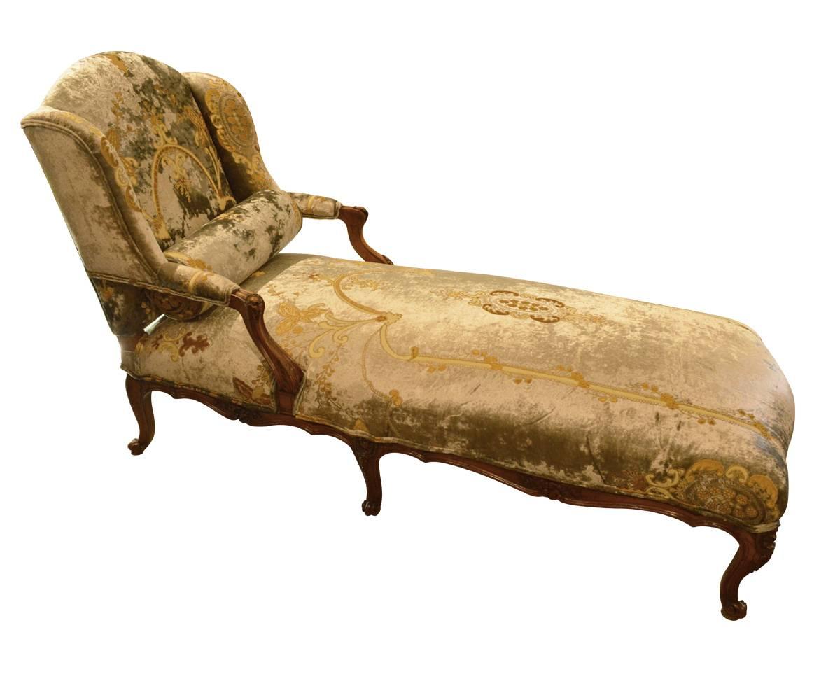 antique french chaise longue