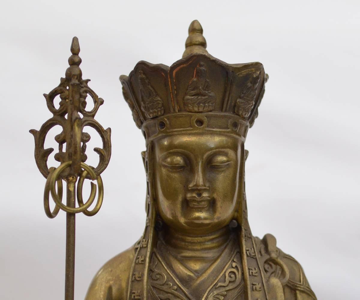 20th Century Chinese Bronze Buddha or Quan Yin