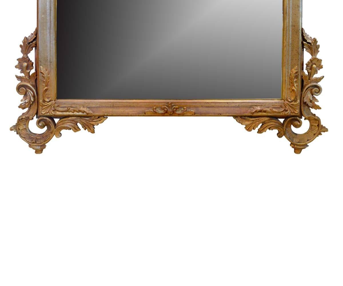 Rococo Louis XV Style Gold Gilt Mirror