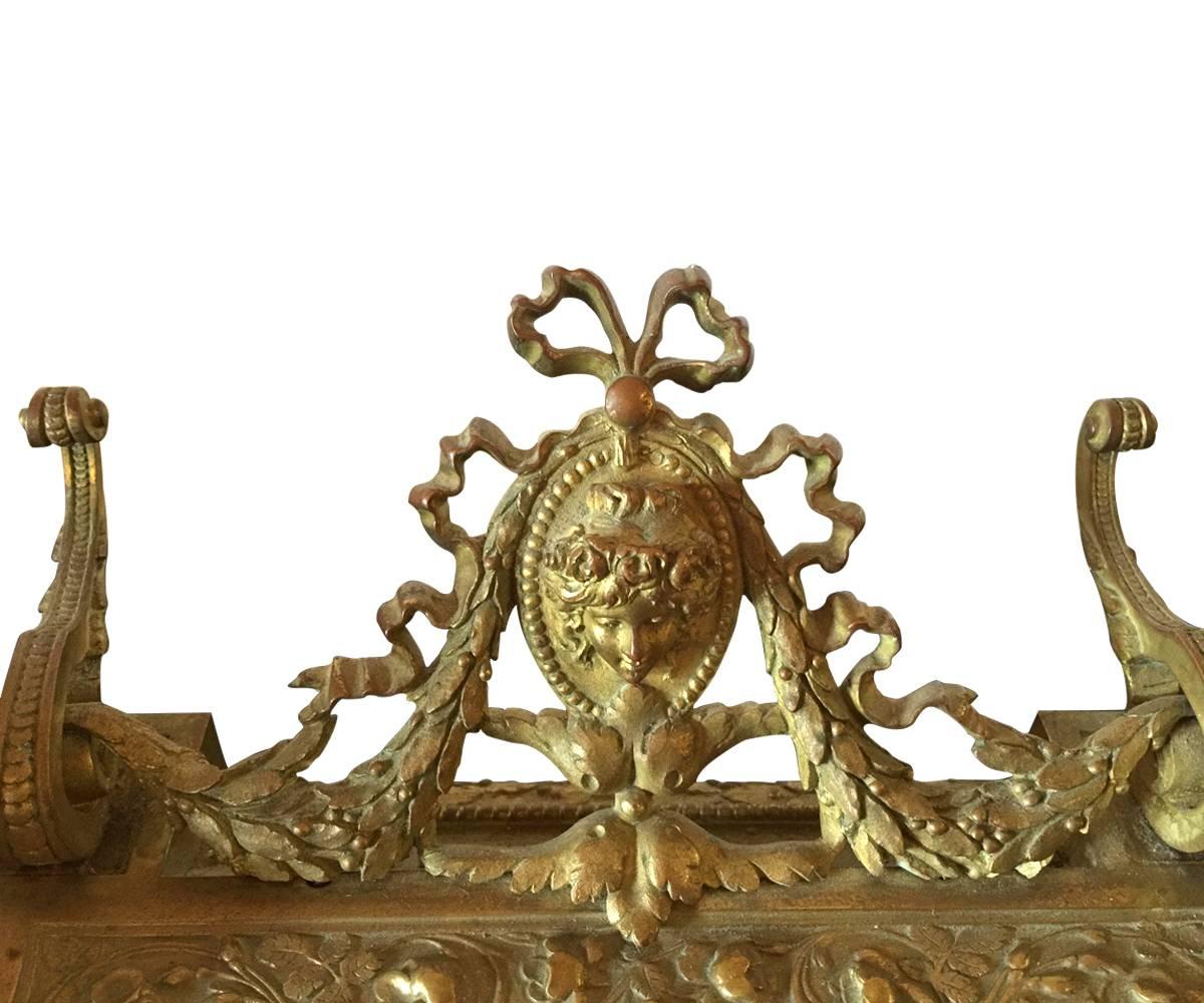 Complete Antique desk set made of gilt bronze In Good Condition In Laguna Beach, CA