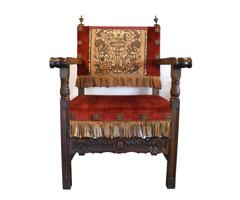 Pair of Antique 18th Century Renaissance, Italian Chairs