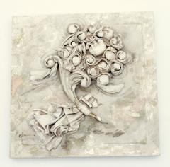 Pair of 18th Century Italian Sculpted Distressed Gold Leaf Fragments