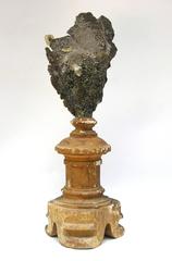 18th Century Decorated Italian Church Candlestick / Art Accessory