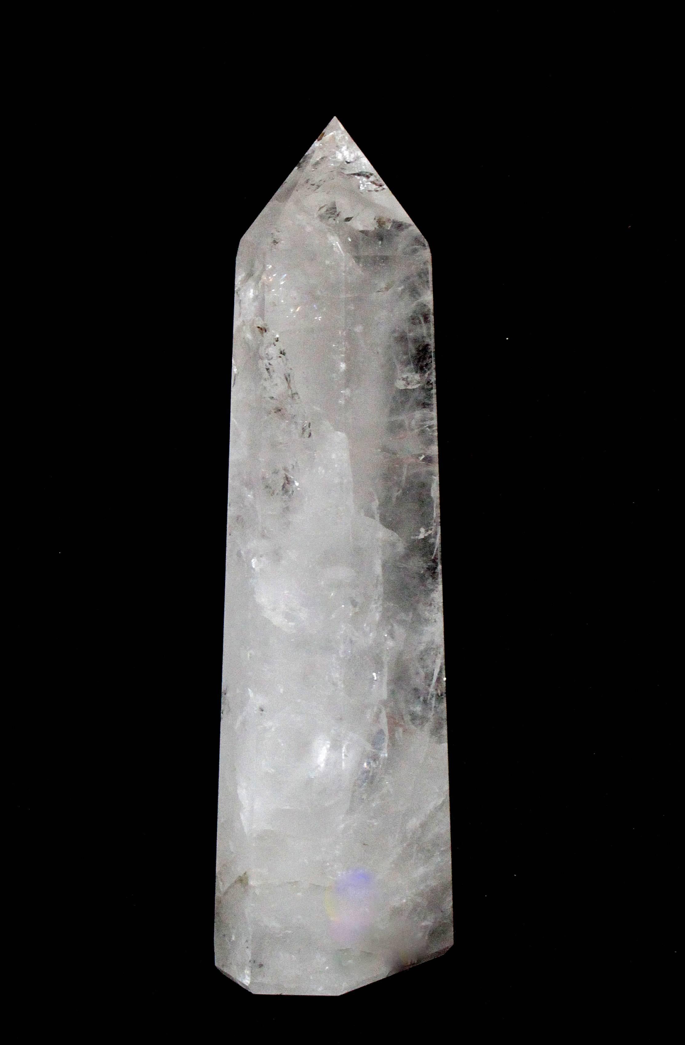 Brazilian Large Crystal Obelisk / Natural Art Accessory For Sale