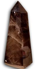Massive Brazilian Smoky Quartz Crystal Obelisk