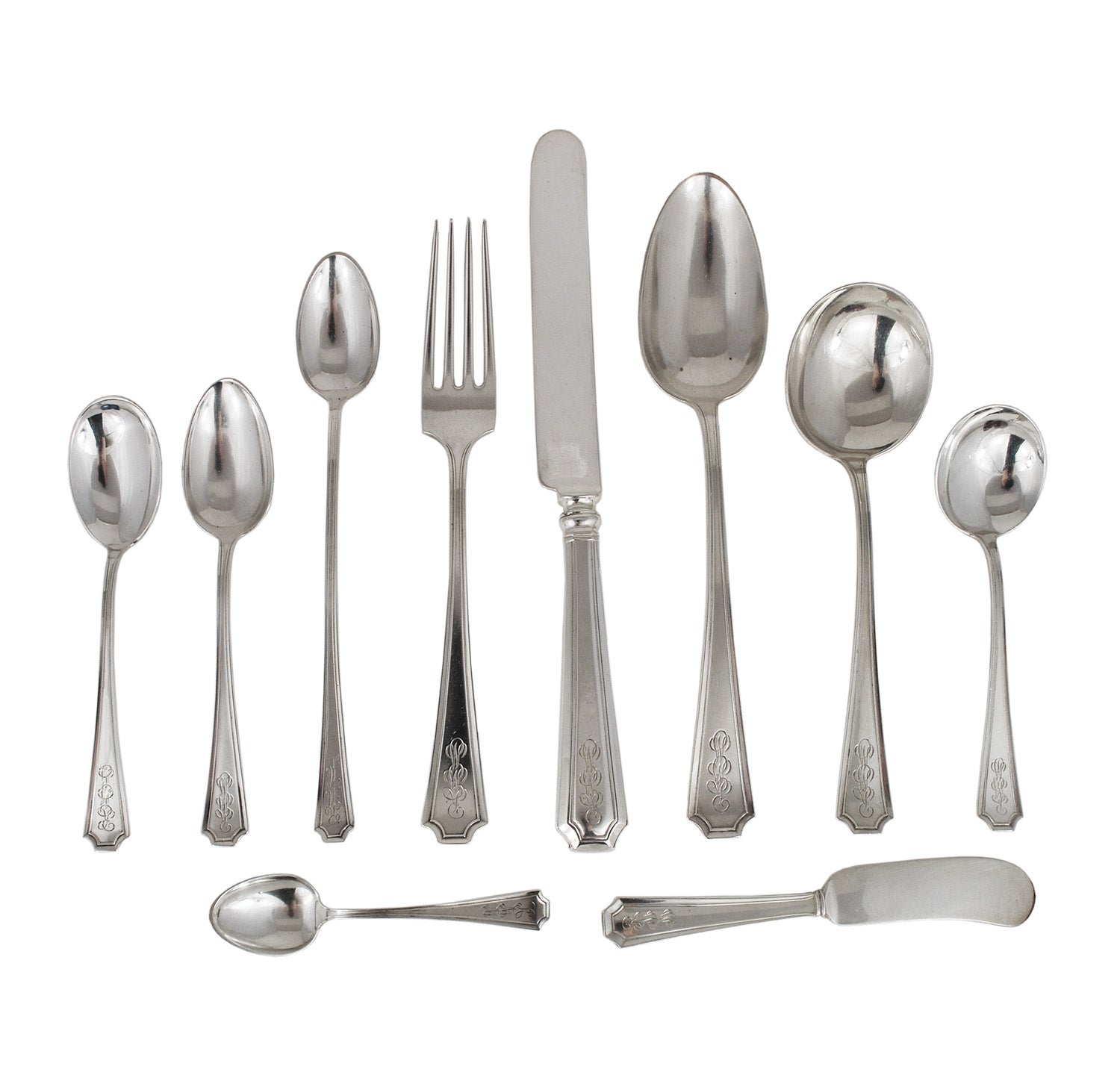 Sterling flatware patterns hot sale