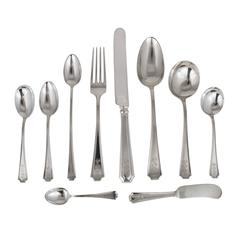 Gorham Sterling Silver Vintage Flatware Fairfax Pattern, circa 1934