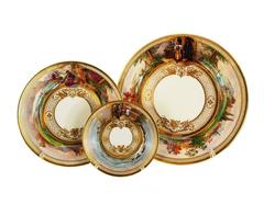 Important Dresden Ambrosius Lamm Opera Set, Vintage Dinner Service, circa 1930