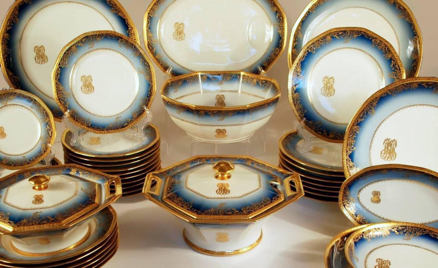 Mid-20th Century Limoges Haviland Dinner Service, Second Presidential China Edition, circa 1938