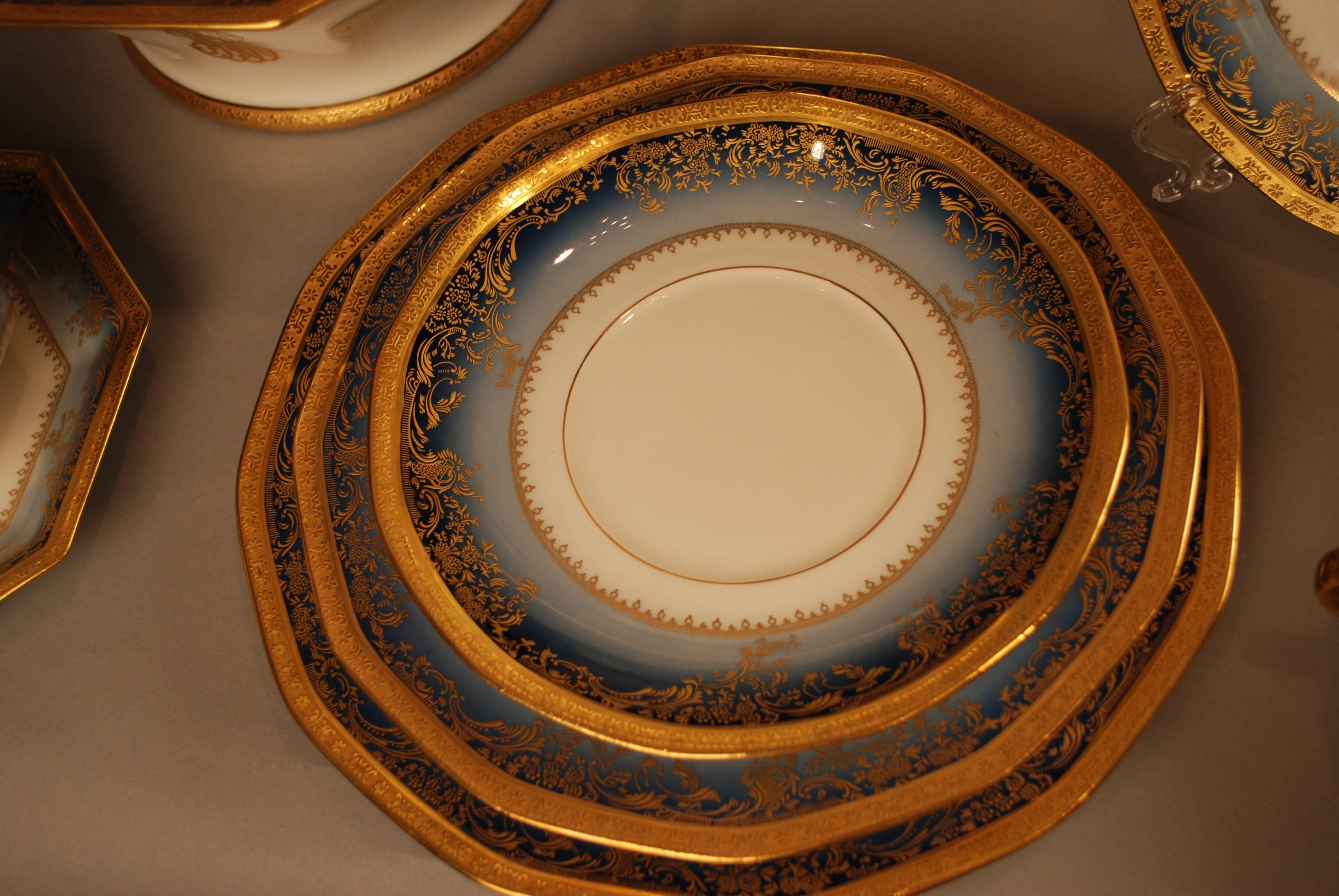 French Limoges Haviland Dinner Service, Second Presidential China Edition, circa 1938