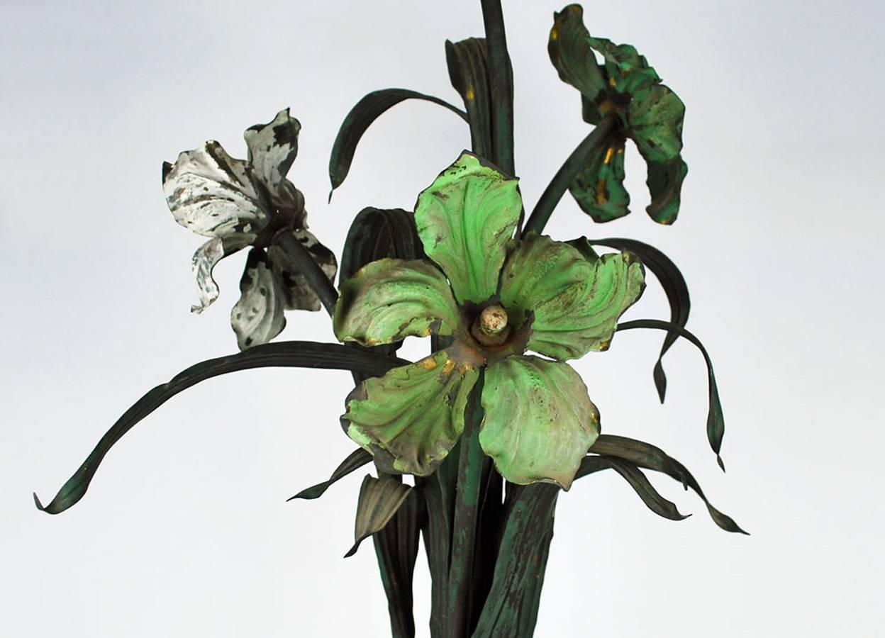 Planta de hierro Antique French  Centro de mesa escultórico, hacia 1880 siglo XIX en venta