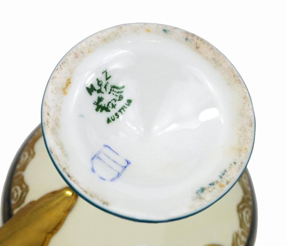Antique Royal Vienna Style Porcelain Tea Coffee Set on Tray 1