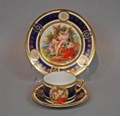 Royal Vienna Style Coffee Tea Set Dessert Service for 16, circa 1930