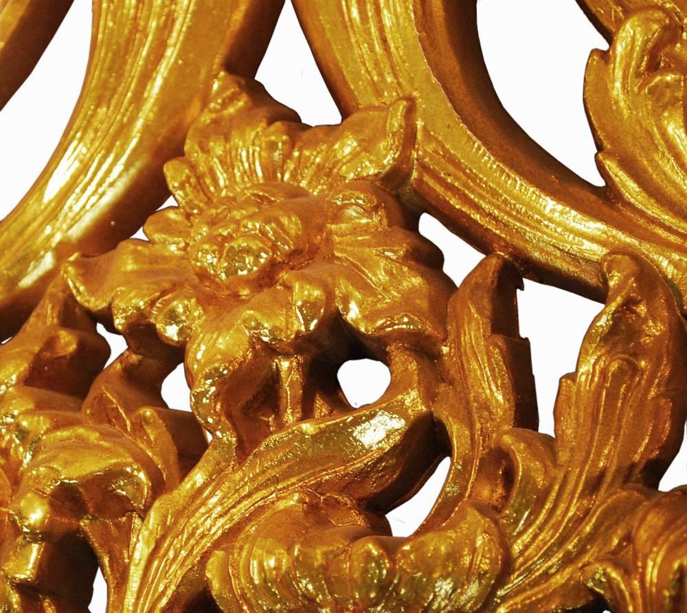 Gran Aplique de Pared Dorado Estilo Luis XV Nueve Luces en venta 2