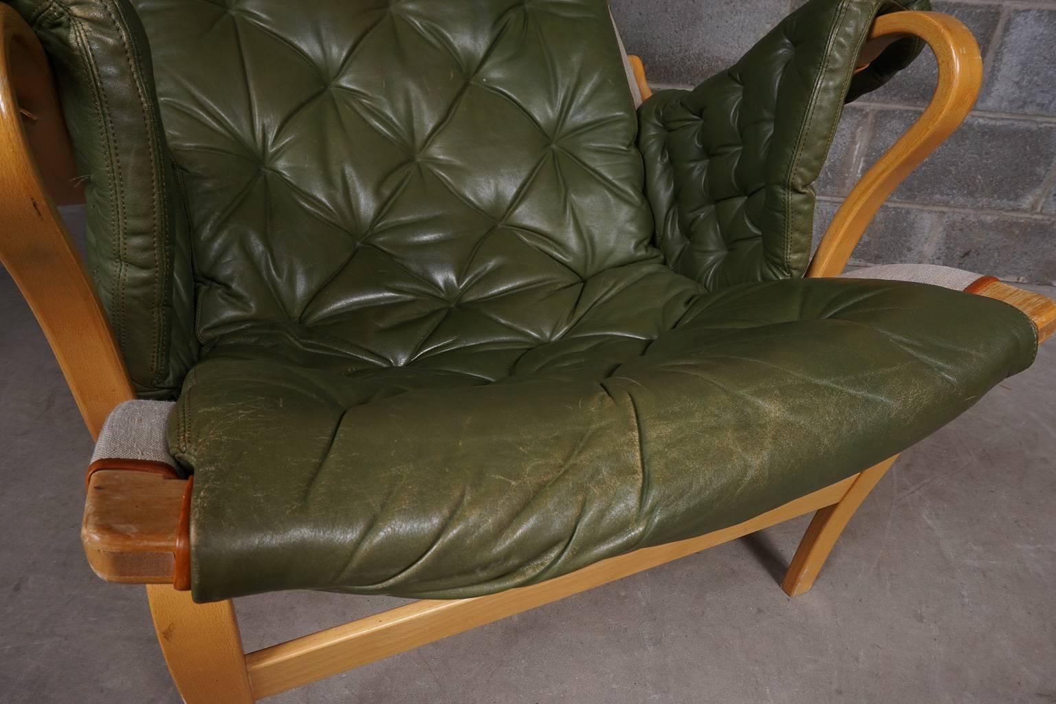 Late 20th Century Bruno Mathsson Lounge Chair Model Pernilla
