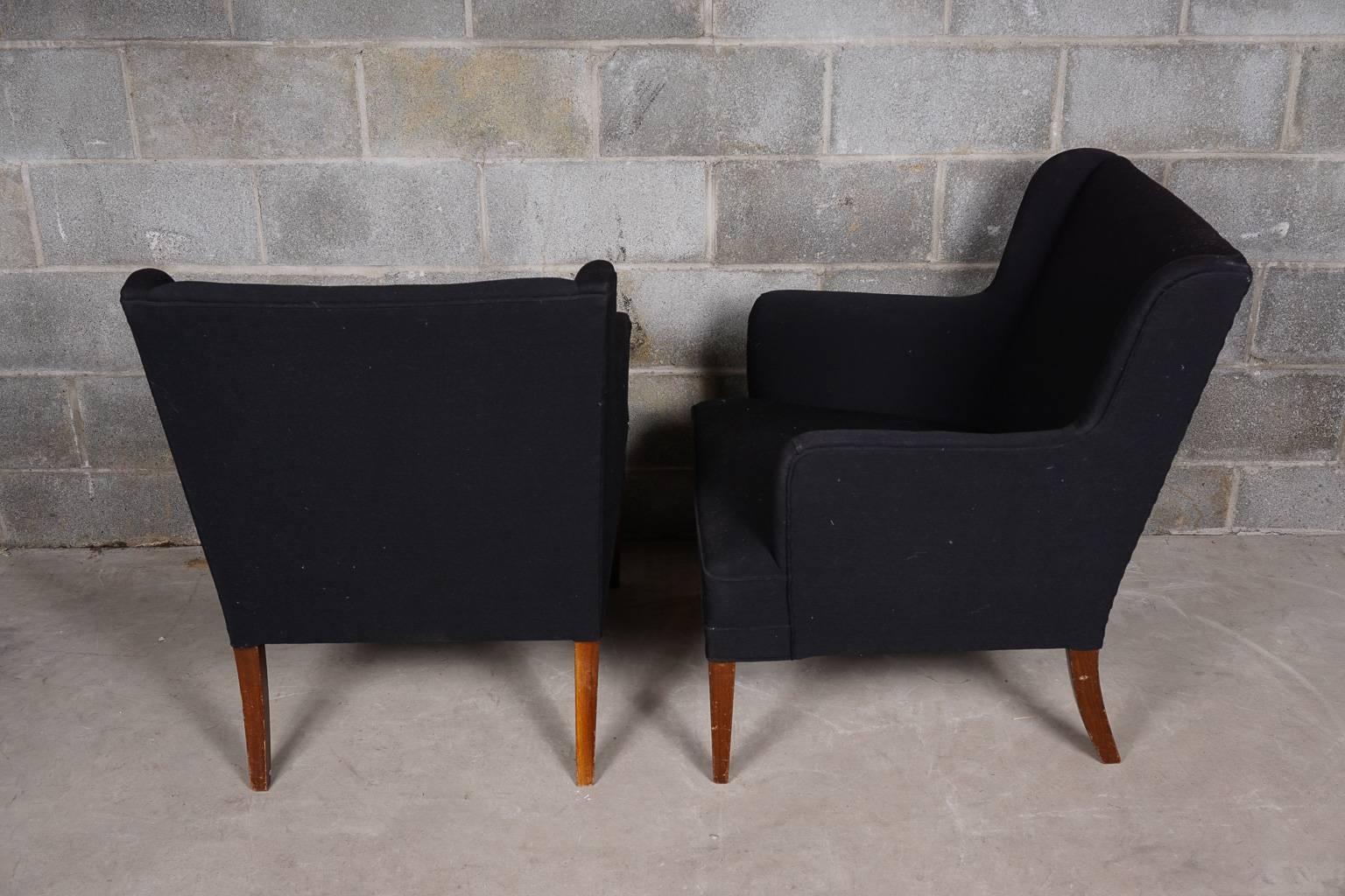 Danish Pair of Frits Henningsen Chairs
