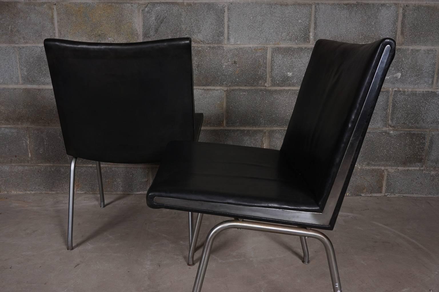 Danish Pair of Hans Wegner Airport Chairs