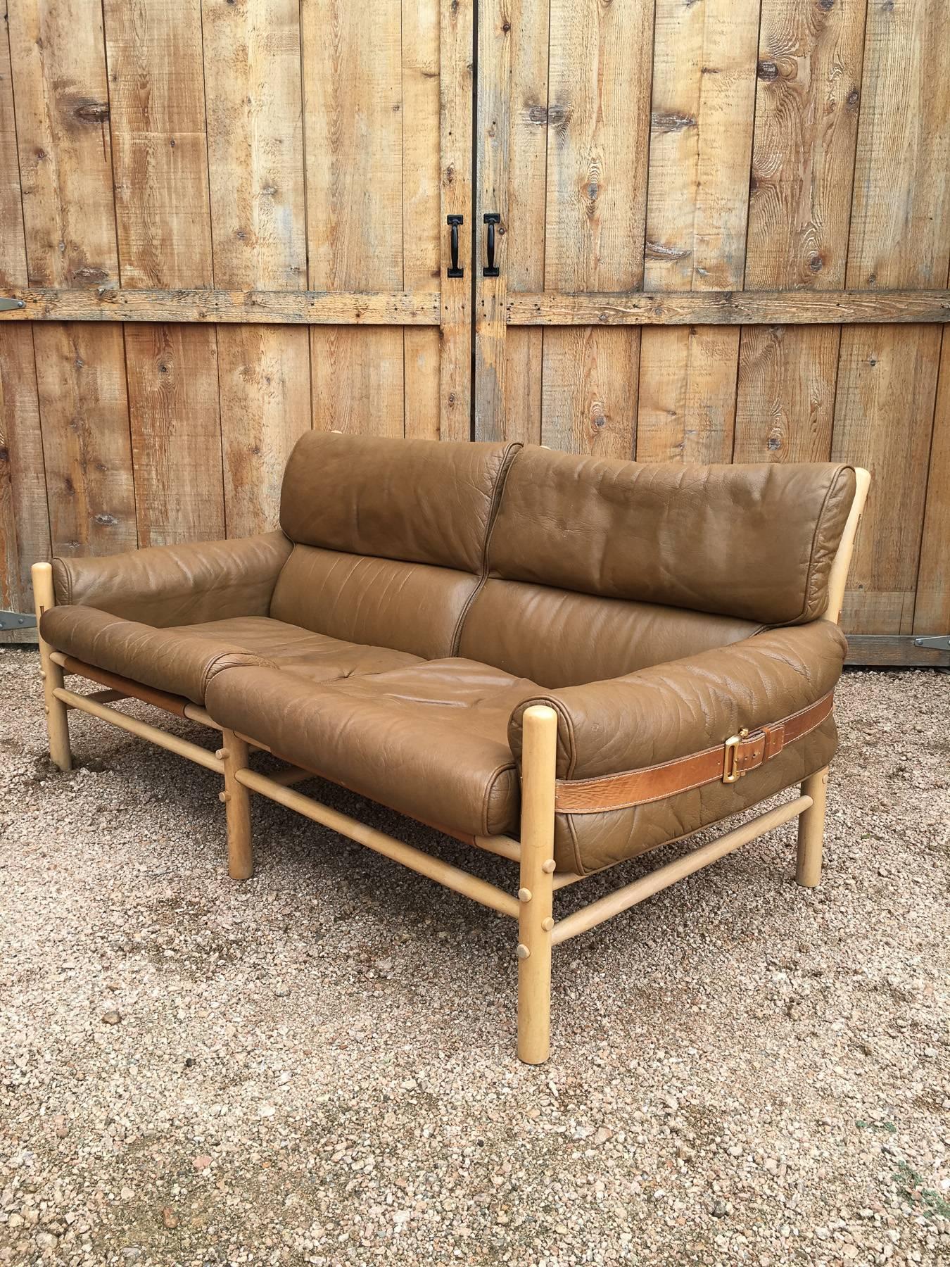 Sofa model Kontiki designed by Arne Norell. Produced by Arne Norell AB in Aneby, Sweden.