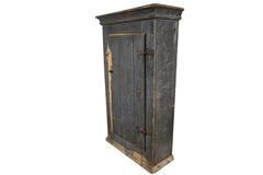 Primitive Swedish Cabinet in Original Paint