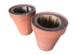 Pair of Large Wooden Planters from Italy